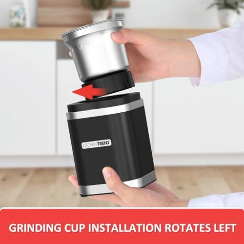 KitchenTrend electric espresso grinder with removable bowl — photo 4