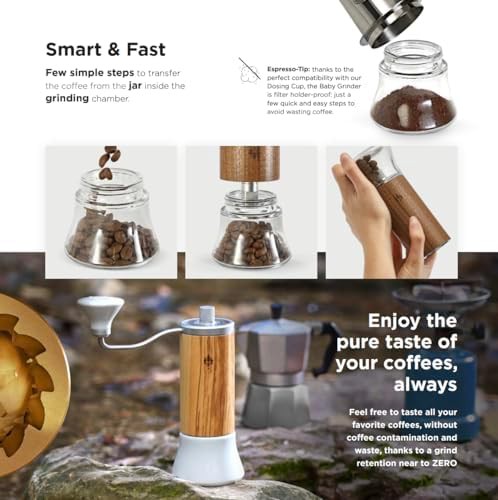 Olive Wood and Ceramic Manual Grinder — photo 4
