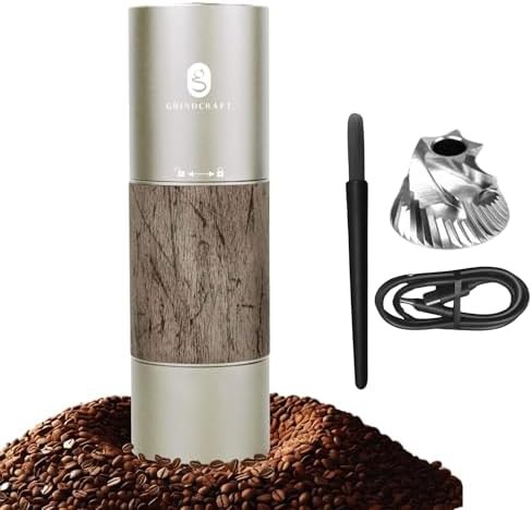 Portable electric stainless steel grinder brown