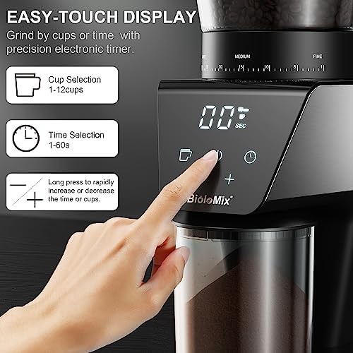 BioloMix electric conical espresso burr grinder — photo 2