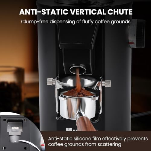 Commercial flat burr grinder with touchscreen — photo 3