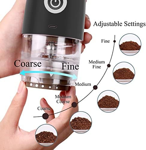 Portable electric manual burr coffee grinder — photo 2
