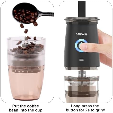 Portable electric manual burr coffee grinder — photo 3