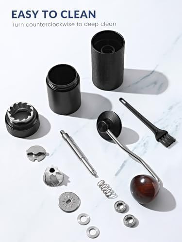 Portable manual travel bean mill with clicks — photo 4