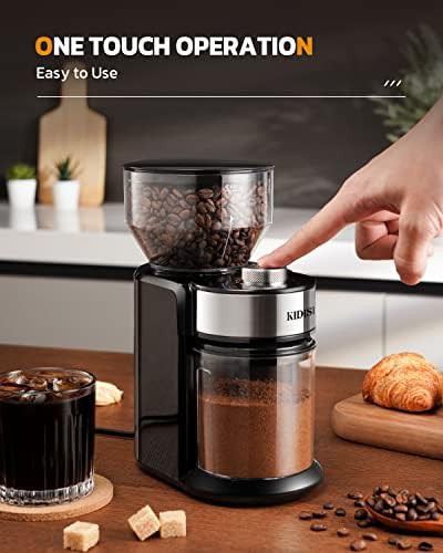 Flat burr electric stainless steel grinder — photo 5