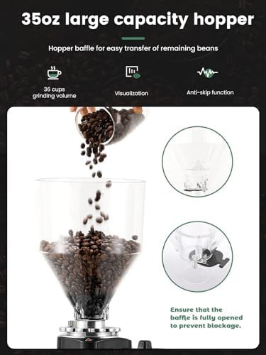 Black commercial touchscreen grinder with dual dosing — photo 4