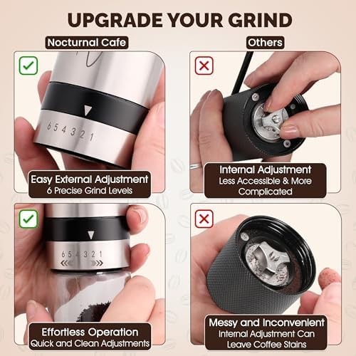 Manual hand crank espresso burr grinder — photo 4