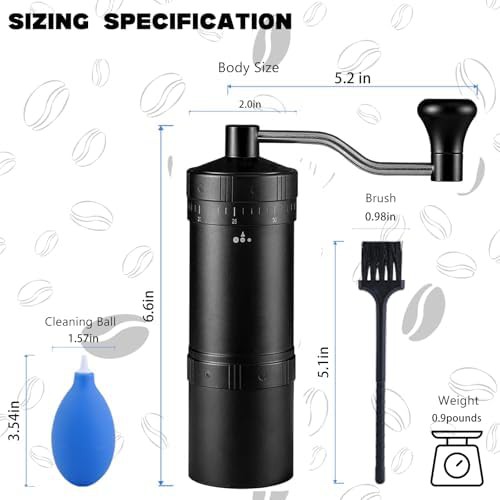 Seven star aluminum alloy camping grinder — photo 5