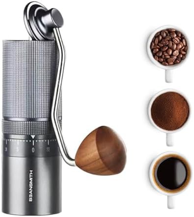 Gray manual stainless steel conical grinder