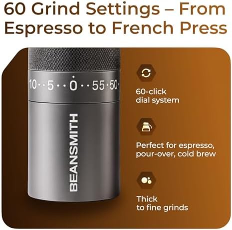 Gray manual stainless steel conical grinder — photo 3