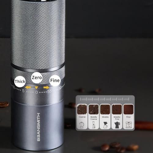 Gray manual stainless steel conical grinder — photo 5