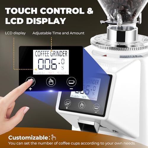 White touchscreen 64mm flat burr — photo 4