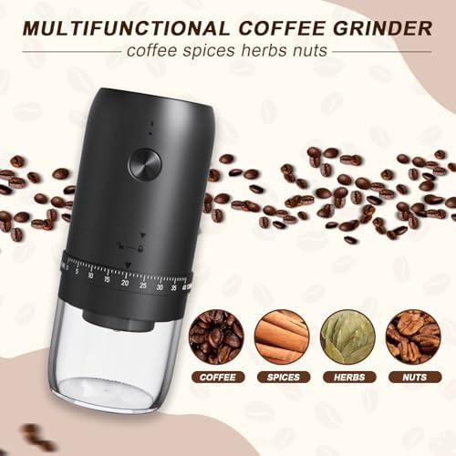 Portable electric rechargeable mini coffee mill — photo 4