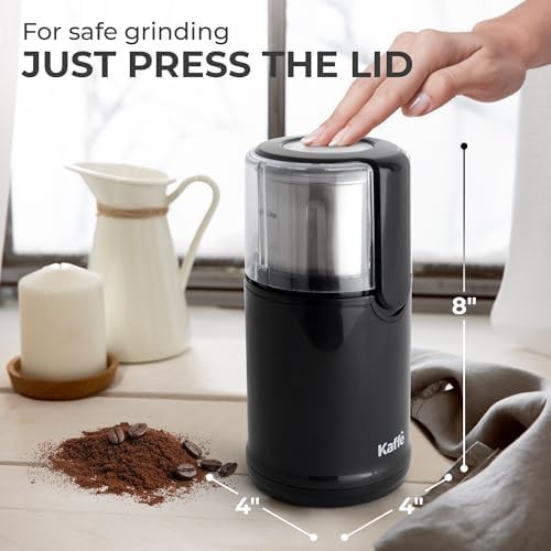 Black electric grinder with removable stainless cup — photo 3