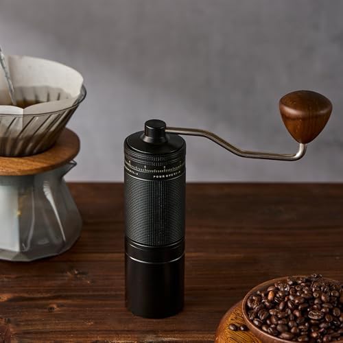 Black manual grinder with seven star burr — photo 5