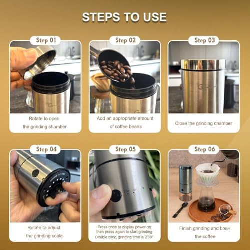Portable electric travel grinder with ball gear — photo 4