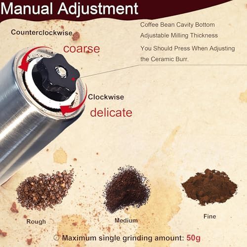 Adjustable ceramic travel hand grinder — photo 3