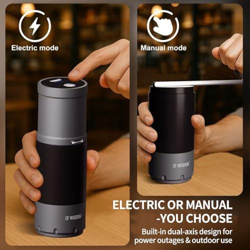Dual-mode electric and manual conical grinder — photo 4