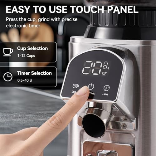 Electric conical burr coffee grinder — photo 4