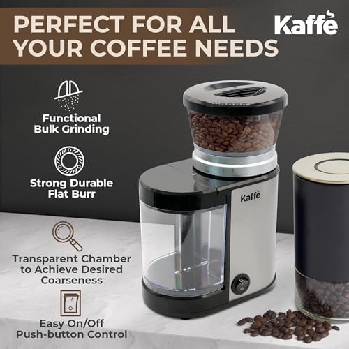 Kaffè stainless flat burr home coffee grinder — photo 3