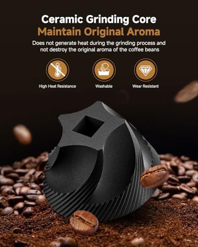 Manual ceramic conical burr coffee grinder — photo 3