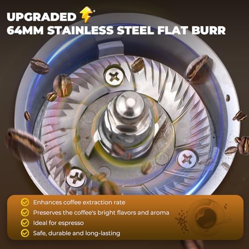 Heavy duty 64mm flat burr grinder — photo 4