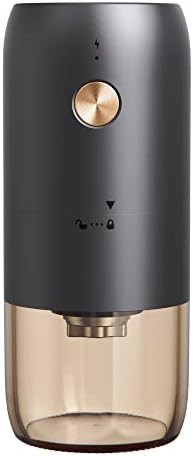 Portable battery powered conical burr grinder