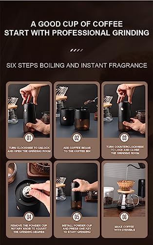 Portable battery powered conical burr grinder — photo 3