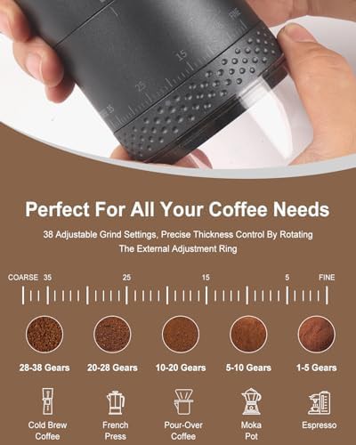 Stainless steel burr espresso grinder silver — photo 4