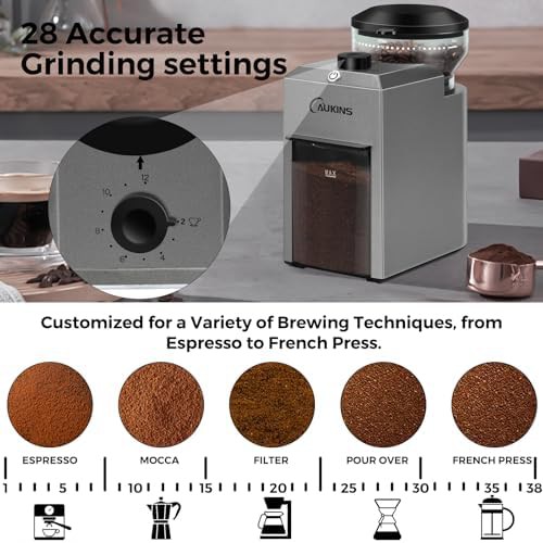 Anti static small 28 settings coffee grinder — photo 3