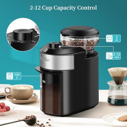 Flat burr espresso grinder with twenty-eight settings — photo 3