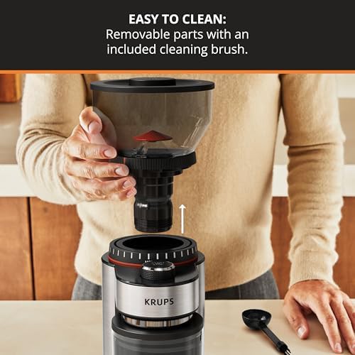 Stainless steel flat burr electric grinder — photo 5