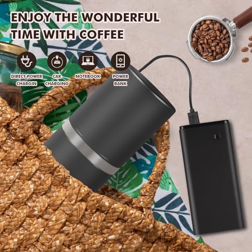 Titanium electric conical LED grinder — photo 4