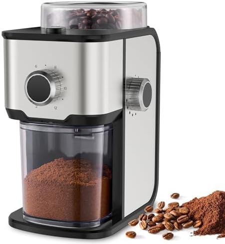 Compact Flat Burr Electric Coffee Mill