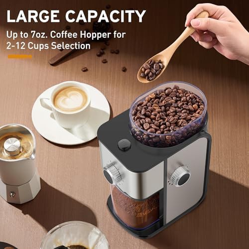 Compact Flat Burr Electric Coffee Mill — photo 4