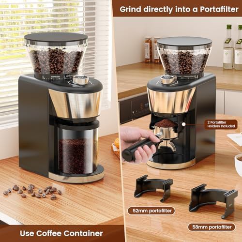 Automatic espresso grinder with portafilter holder — photo 5