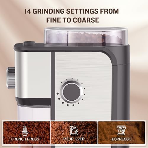 Electric stainless steel grinder with fourteen settings — photo 3