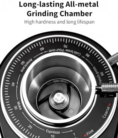 Black 64mm flat burr espresso grinder — photo 3
