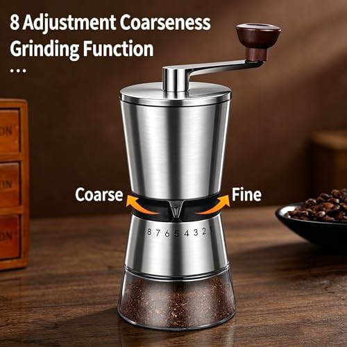 Large capacity manual ceramic burr grinder — photo 3