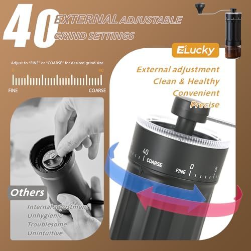 Forty settings ceramic conical coffee grinder — photo 4