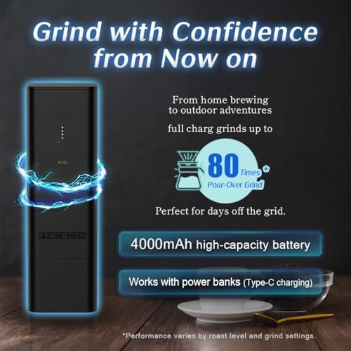 Portable cordless electric coffee grinder — photo 3