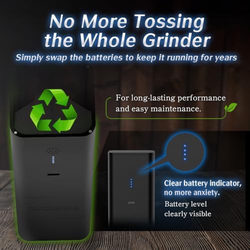 Portable cordless electric coffee grinder — photo 4