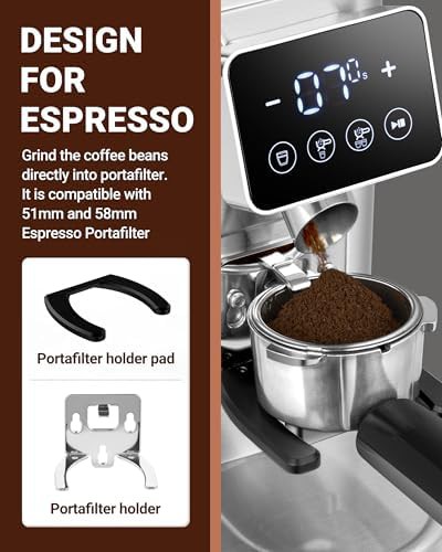 Anti-static conical burr mill with 45 settings — photo 5