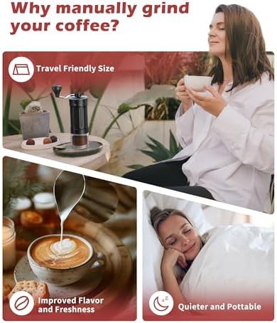 Manual ceramic burr portable coffee grinder — photo 4