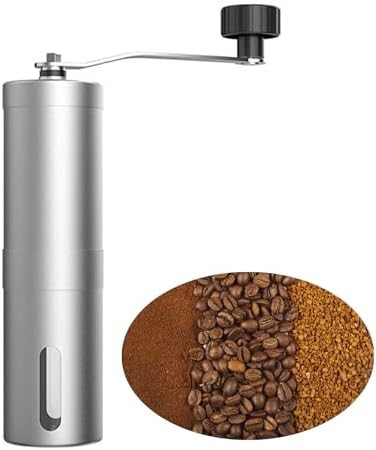 Stainless steel manual camping coffee grinder