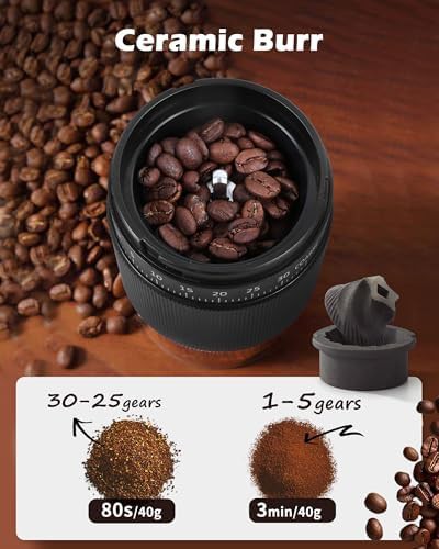 Manual Ceramic Burr Grinder 40g Capacity — photo 5