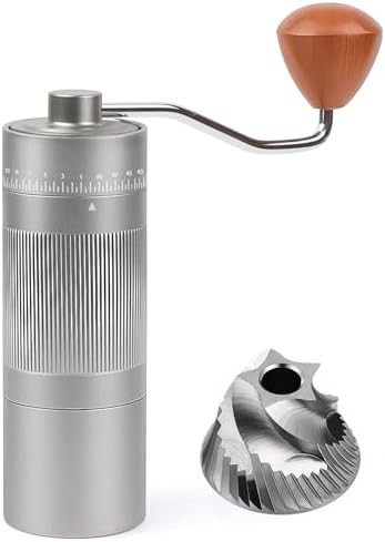 Stainless conical burr manual grinder 49 settings