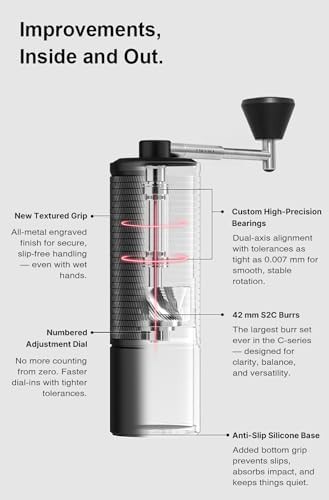 C5 pro matte black manual coffee grinder — photo 4