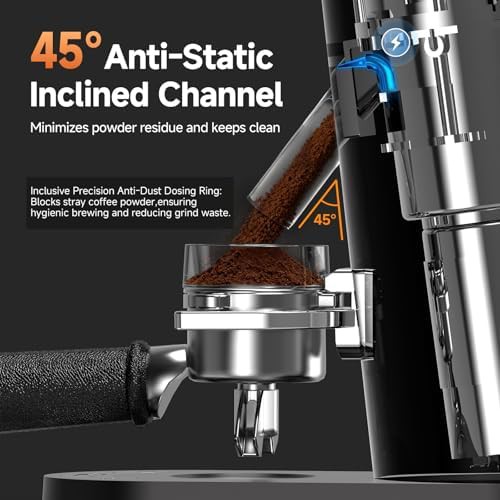 Cordless rechargeable anti static coffee grinder — photo 5
