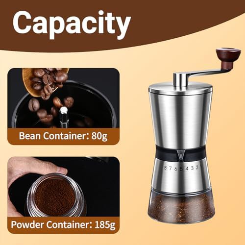 Ceramic burr stainless steel manual grinder — photo 4